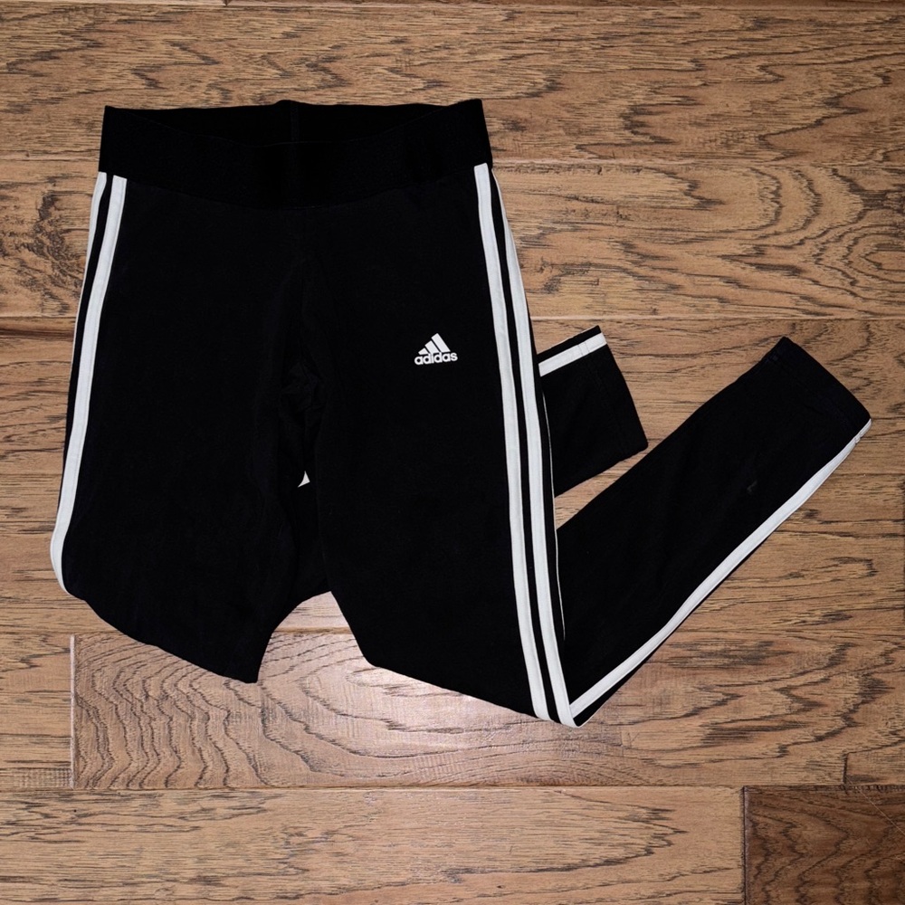 Adidas Leggings in Black with White Accents